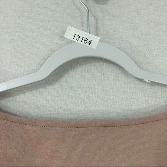 New Ann Taylor Pink Blush Round Neck Soft Stretch Pull-over Long Sleeve Top XL - Picture 10 of 10